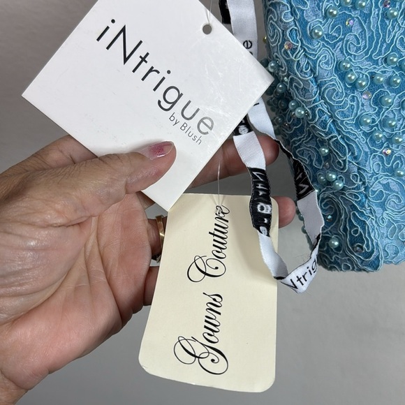 (W0) Intrigue by Blush Prom
Style No. 284, Women's Blue Two-Piece Dress, Size 16 - Picture 9 of 16